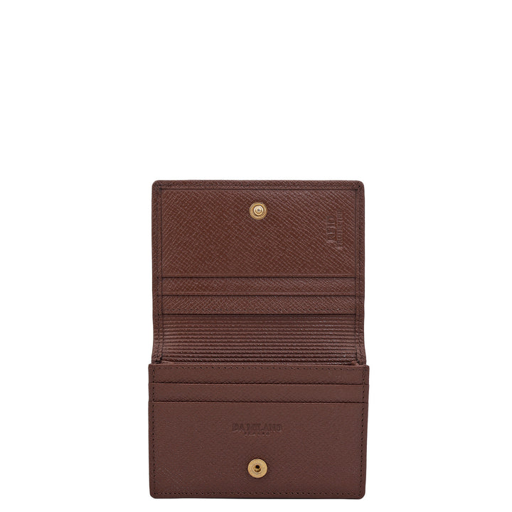 6 Slots Leather Card Case - Date