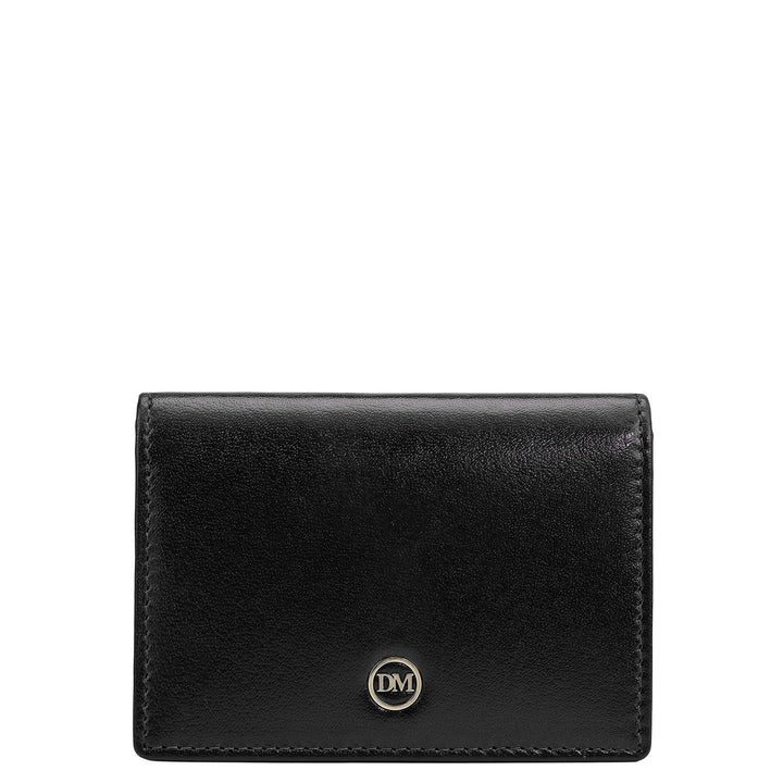 6 Slots Leather Card Case - Navy