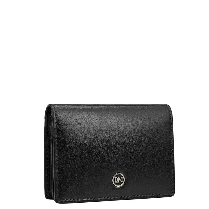 6 Slots Leather Card Case - Navy