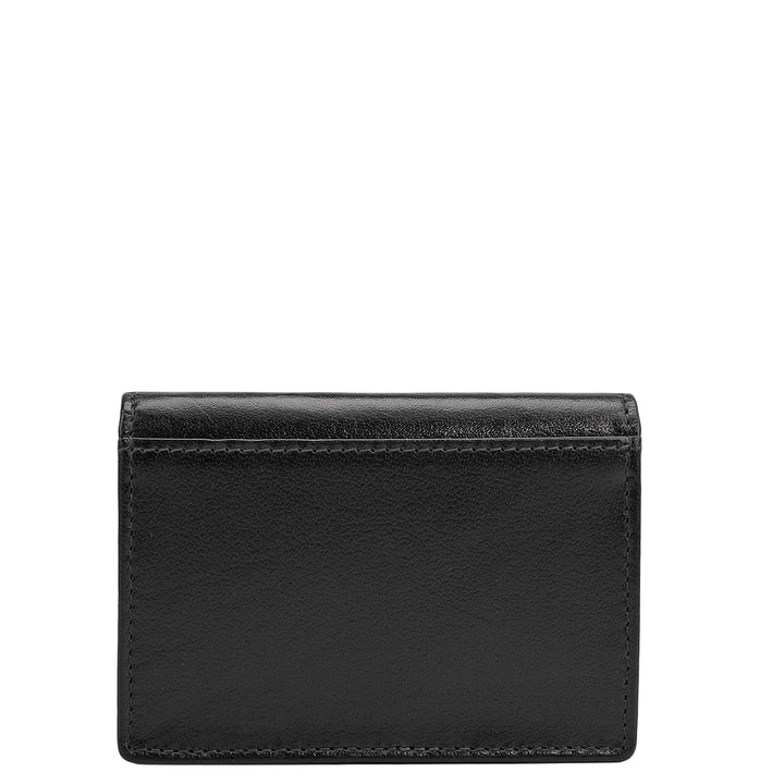 6 Slots Leather Card Case - Navy