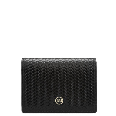 5 Slots Leather Card Case - Black