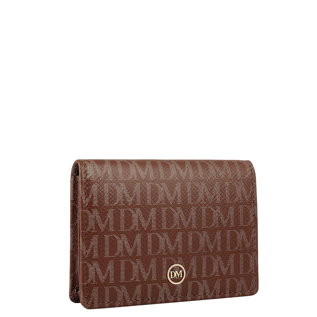 6 Slots Leather Card Case - Date