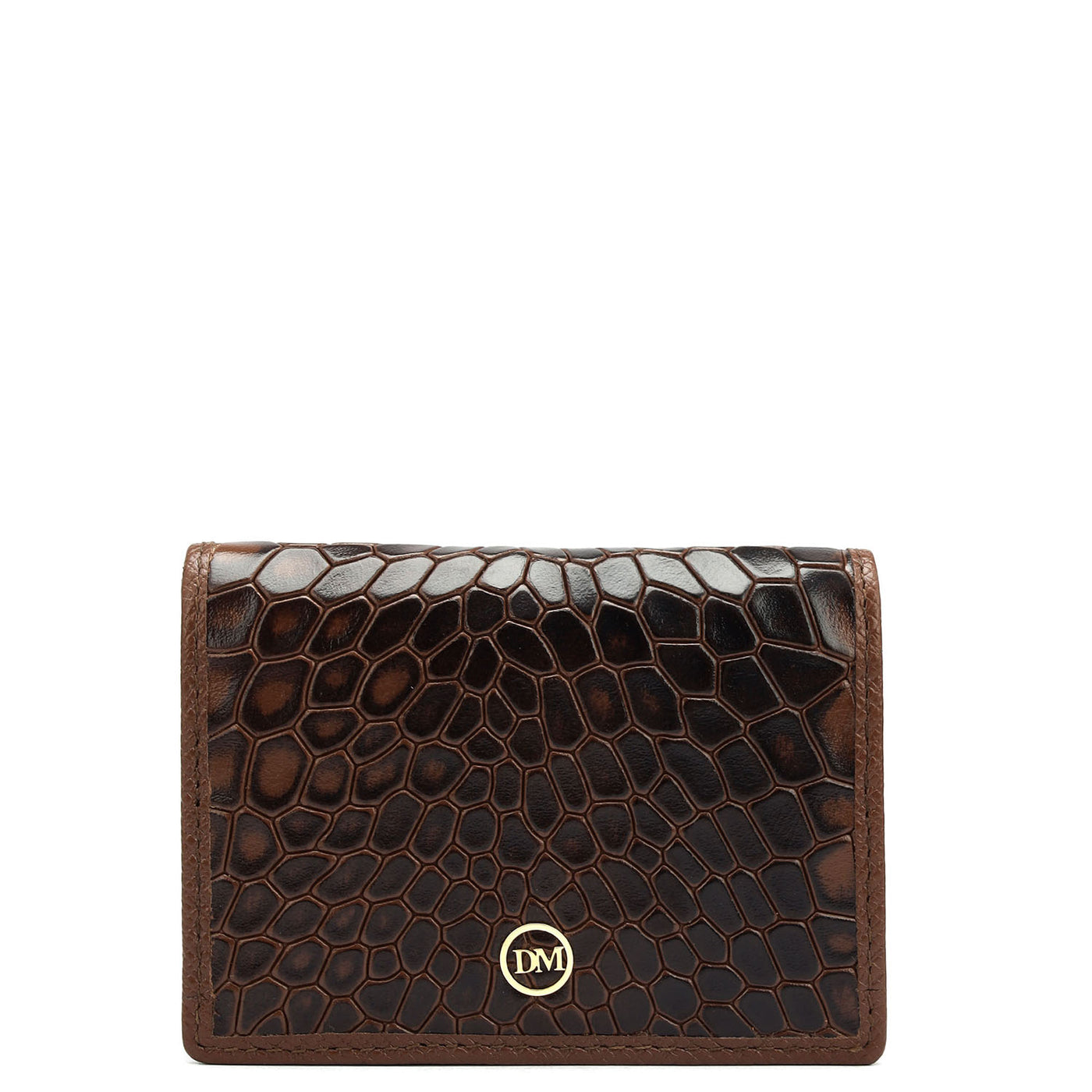 4 Slots Leather Card Case - Date