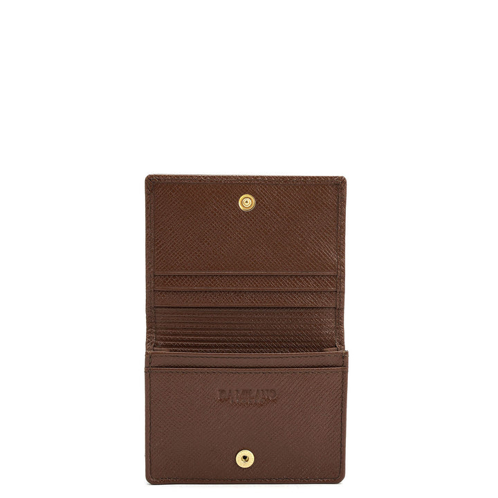 4 Slots Leather Card Case - Date