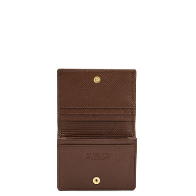 4 Slots Leather Card Case - Date