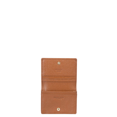 Franzy Leather Card Case - Cognac