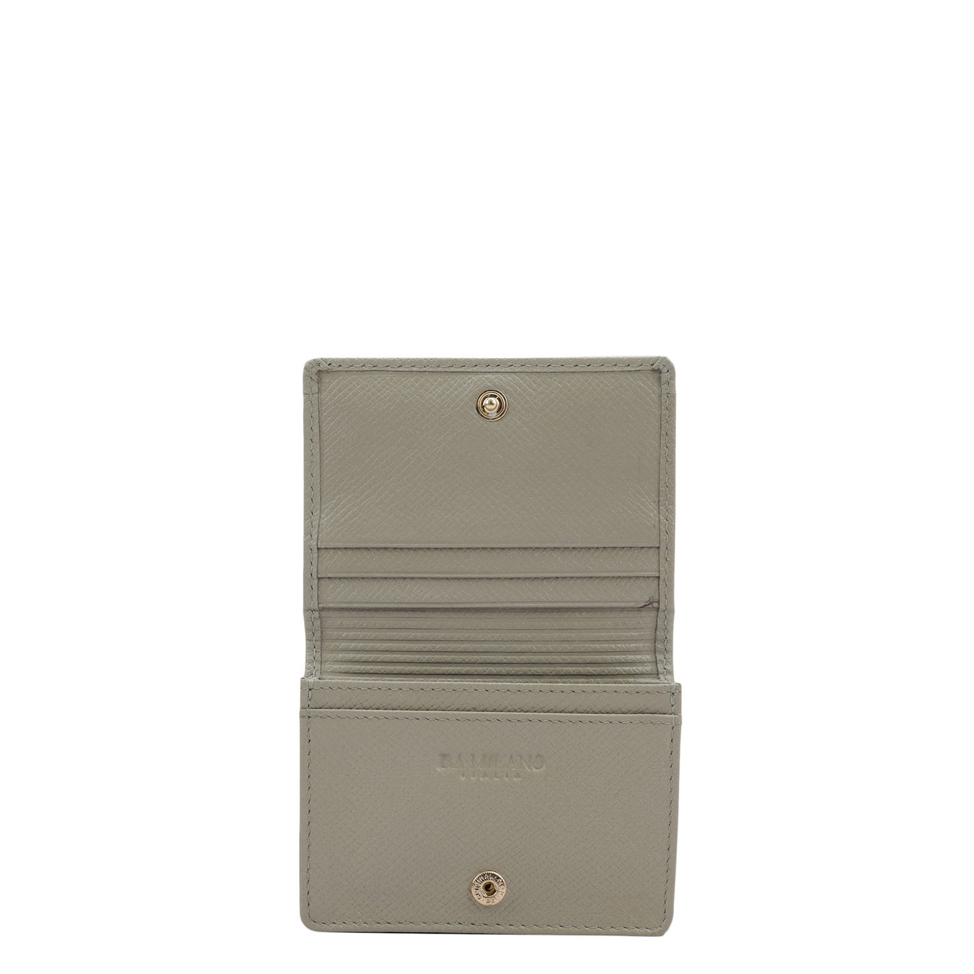Croco Leather Card Case - Frost