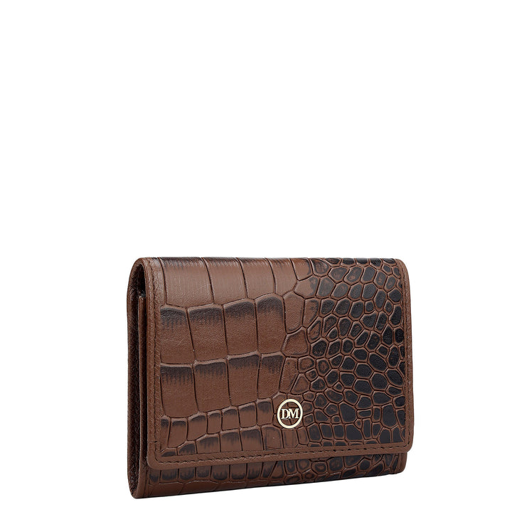 3 Slots Leather Card Case - Date