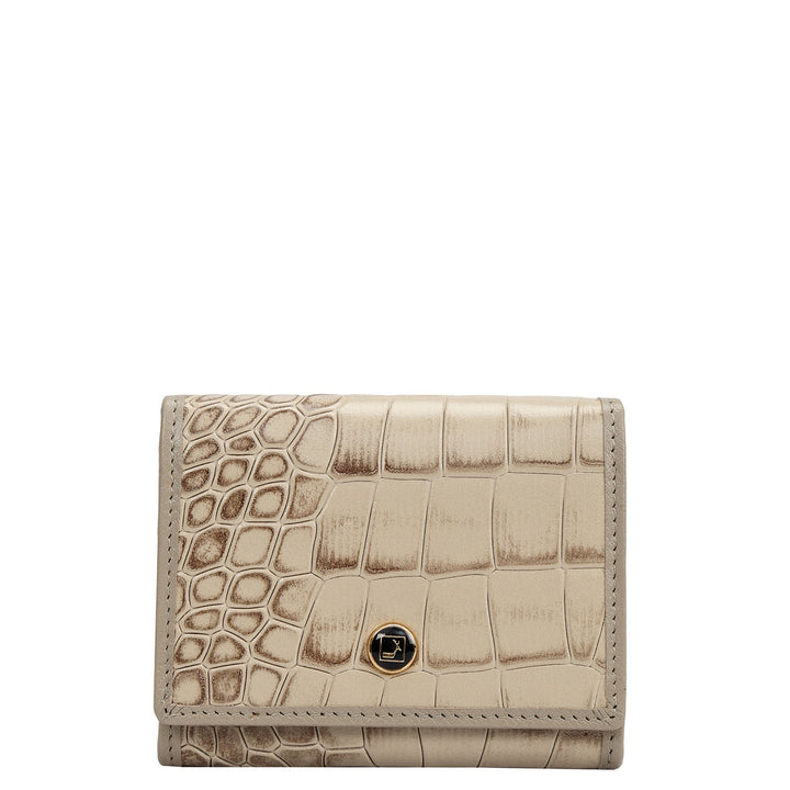 4 Slots Leather Card Case - Frost