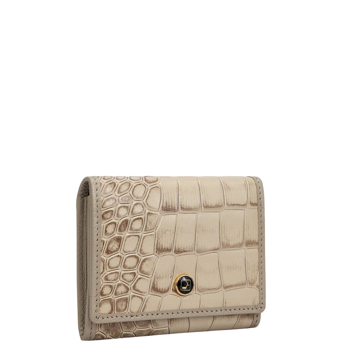 4 Slots Leather Card Case - Frost