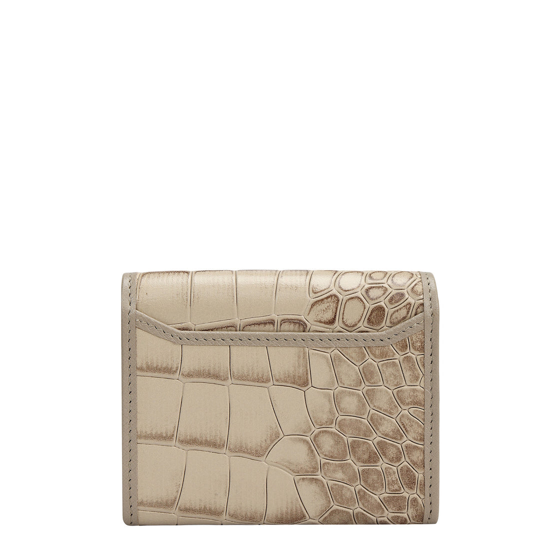 4 Slots Leather Card Case - Frost