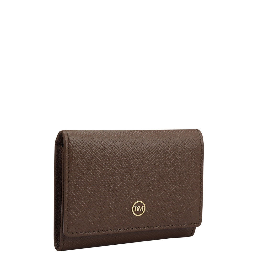 4 Slots Leather Card Case - Date