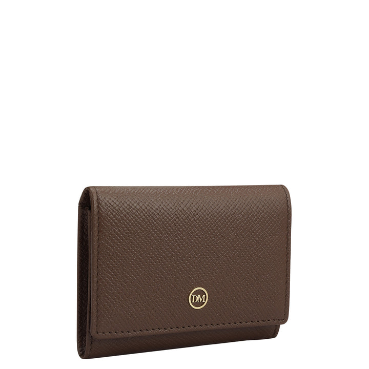 4 Slots Leather Card Case - Date