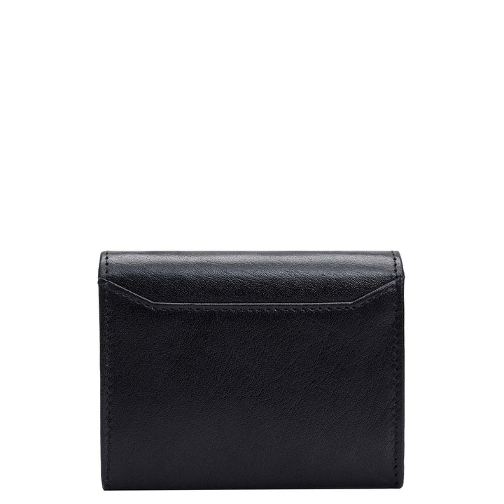 3 Slots Leather Card Case - Black