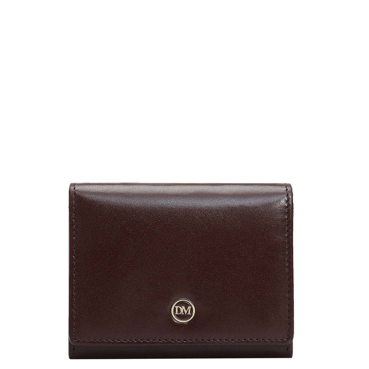 3 Slots Leather Card Case - Brown