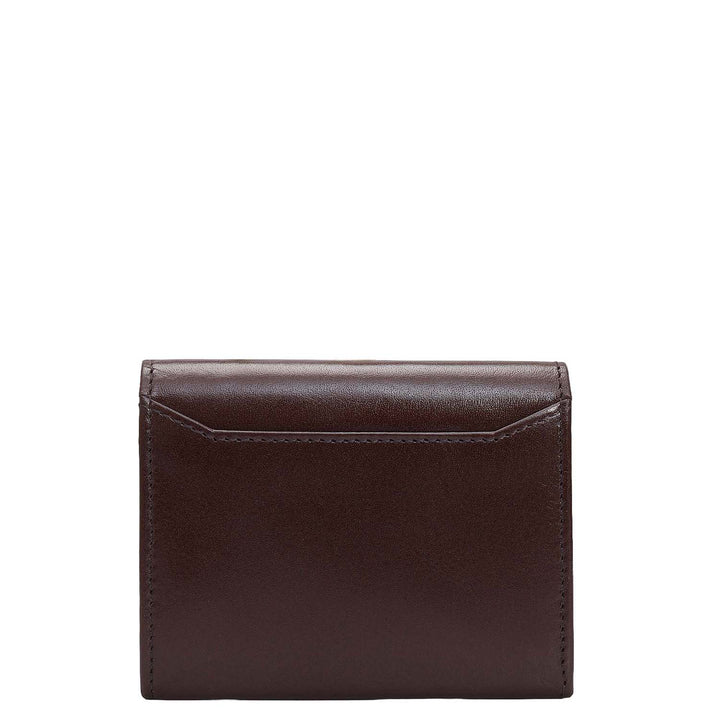 3 Slots Leather Card Case - Brown