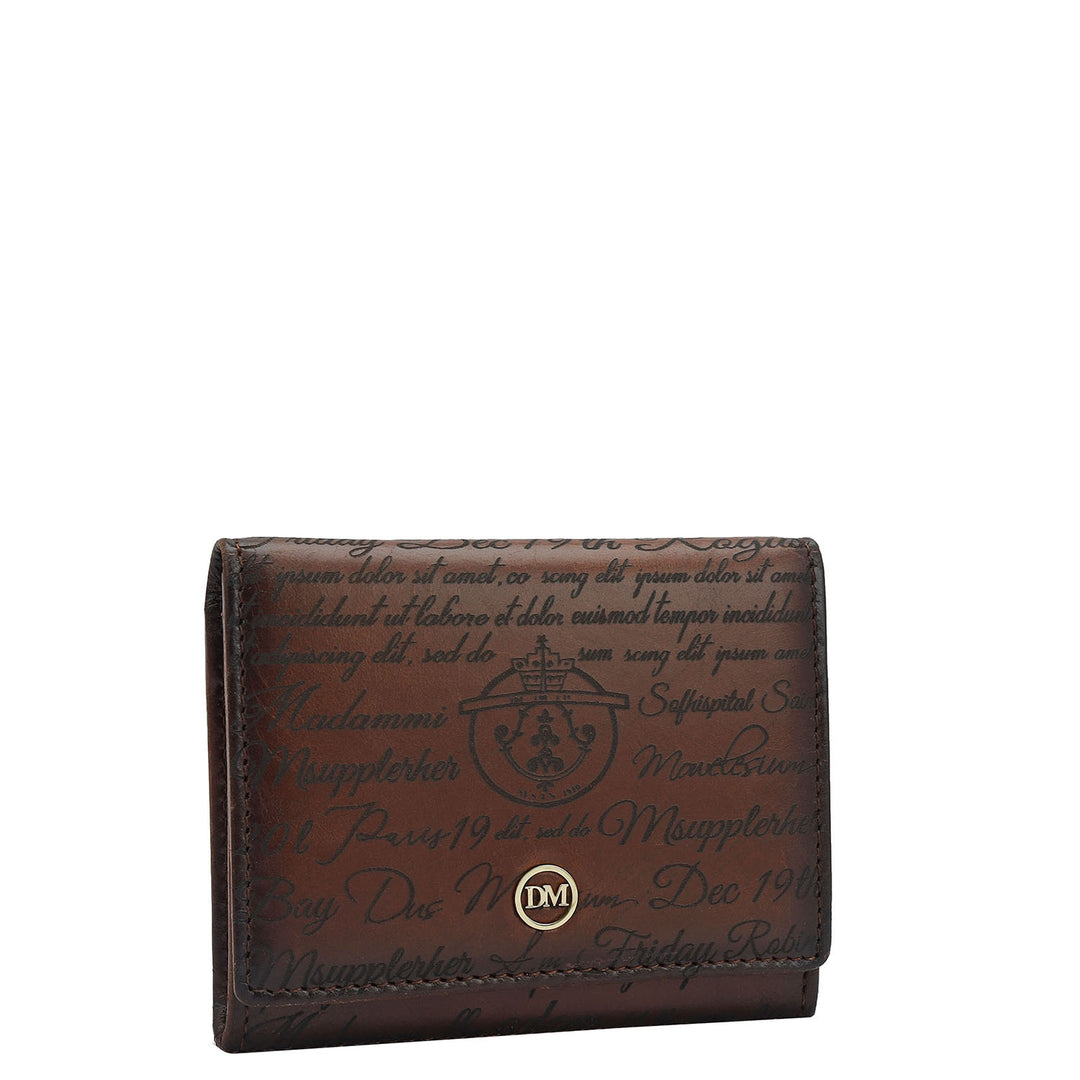 4 Slots Leather Card Case - Cognac