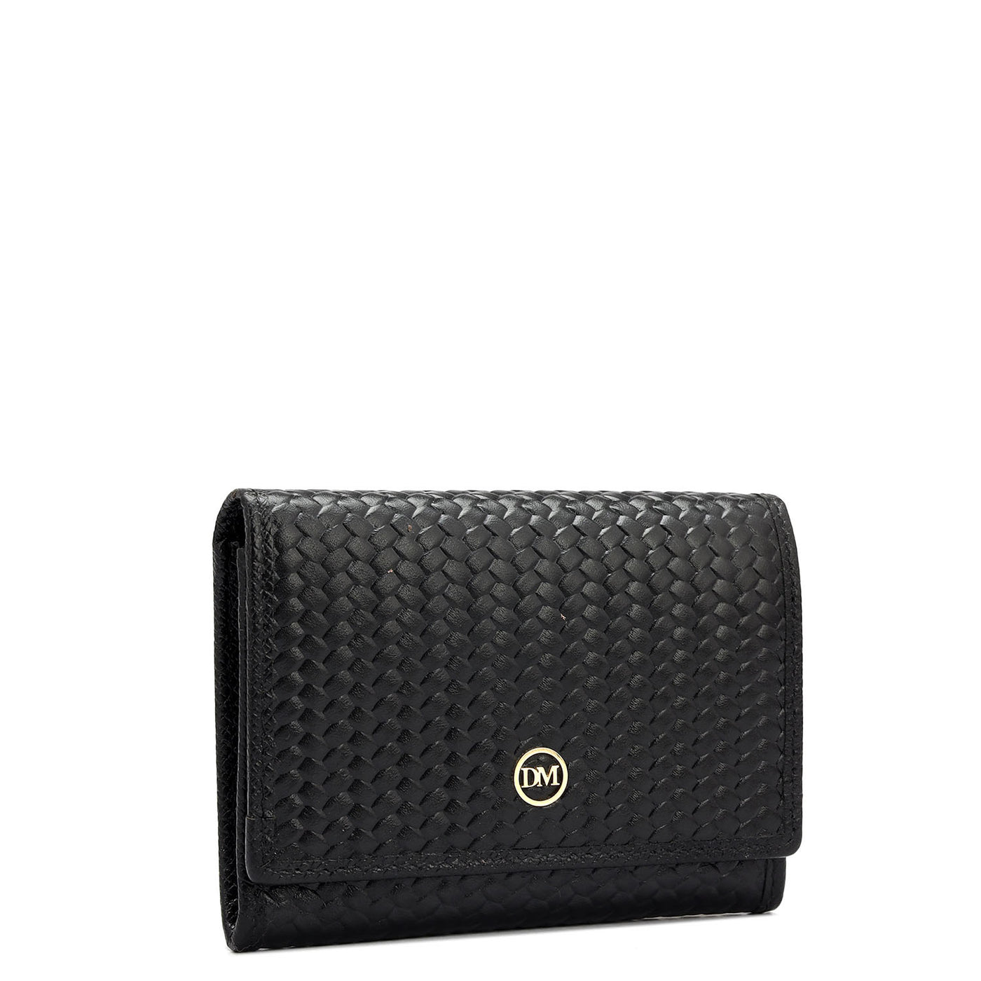 4 Slots Leather Card Case - Black