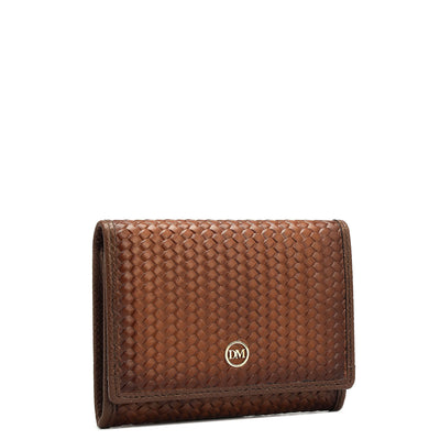4 Slots Leather Card Case - Cognac