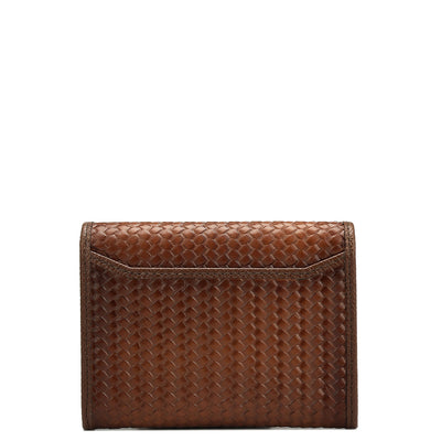 4 Slots Leather Card Case - Cognac