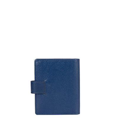 Franzy Leather Card Case - Patriot Blue