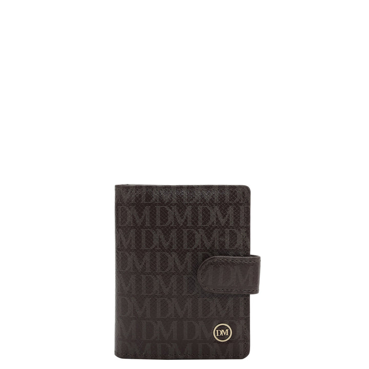 11 Slots Leather Card Case - Chocolate