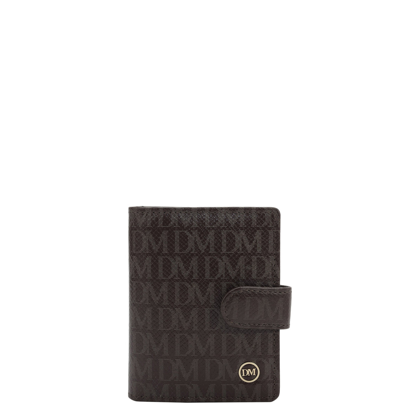 11 Slots Leather Card Case - Chocolate