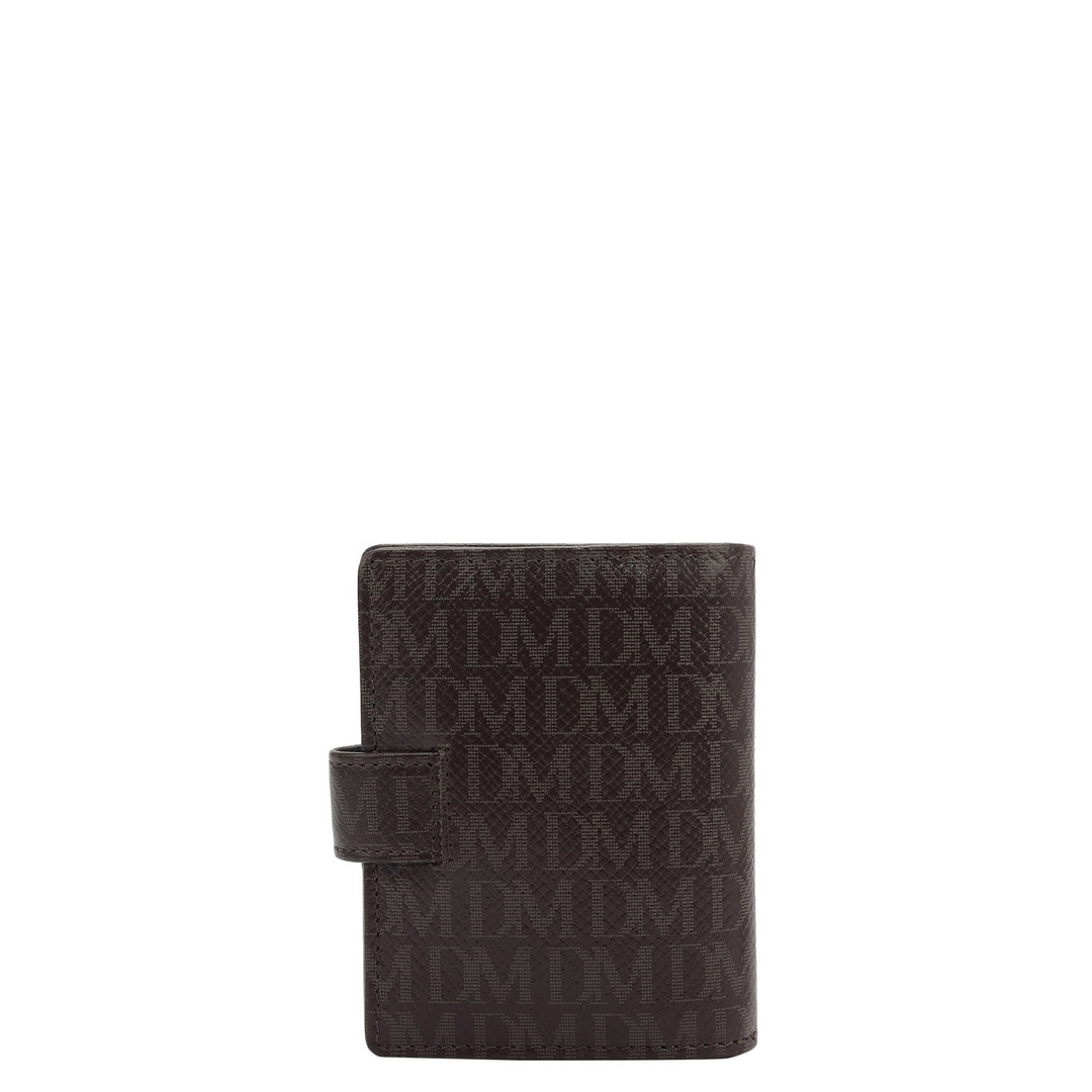 11 Slots Leather Card Case - Chocolate