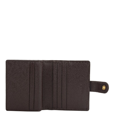 11 Slots Leather Card Case - Chocolate