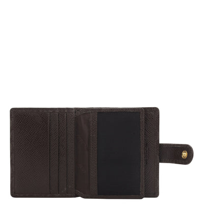 11 Slots Leather Card Case - Chocolate
