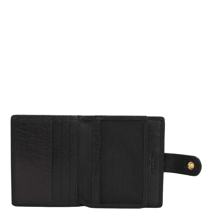 Multi Slot Leather Card Case - Black