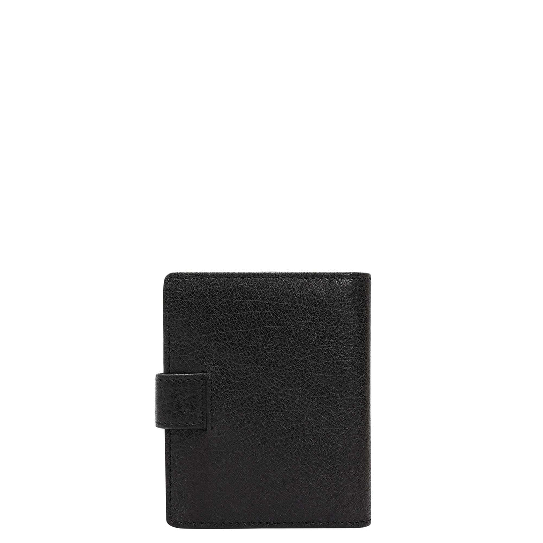 Multi Slot Leather Card Case - Black