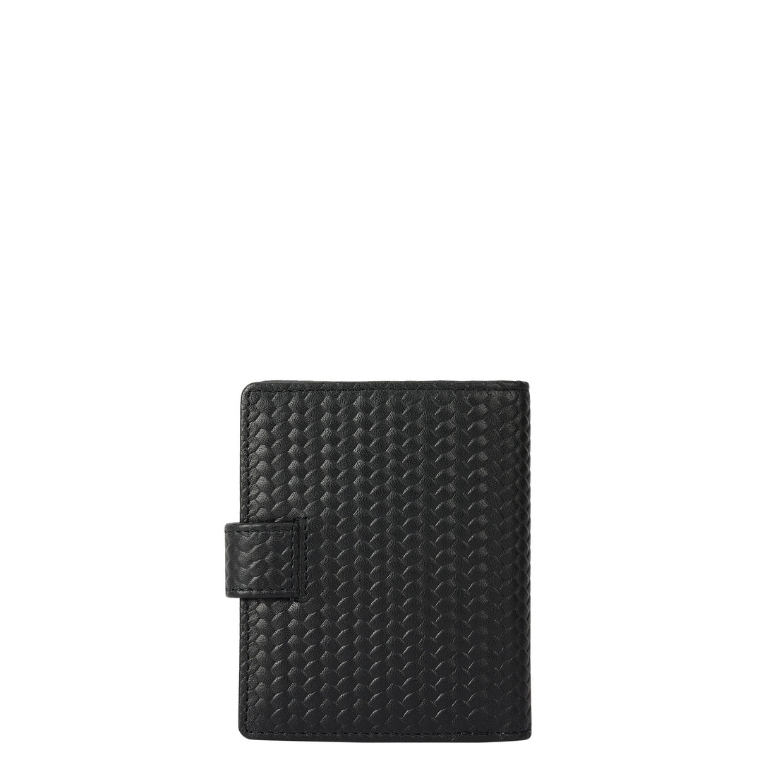 Multi Slot Leather Card Case - Black