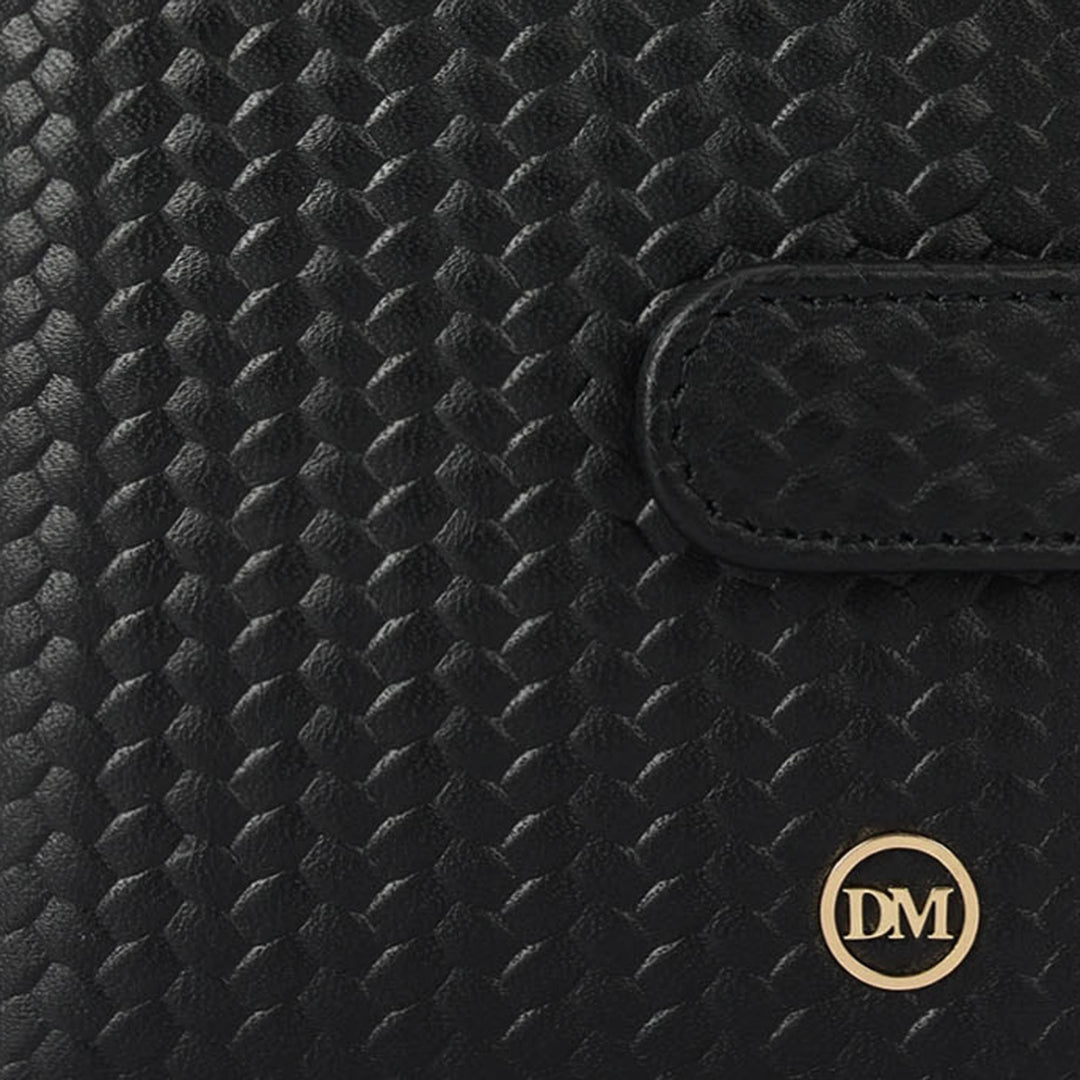 Multi Slot Leather Card Case - Black