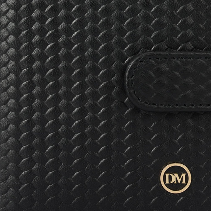 Multi Slot Leather Card Case - Black