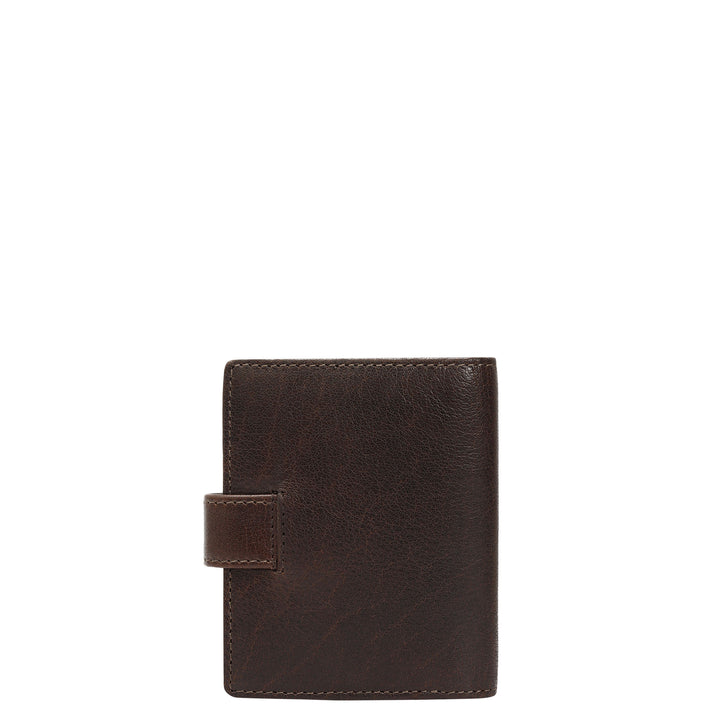 Multi Slot Leather Card Case - Brown
