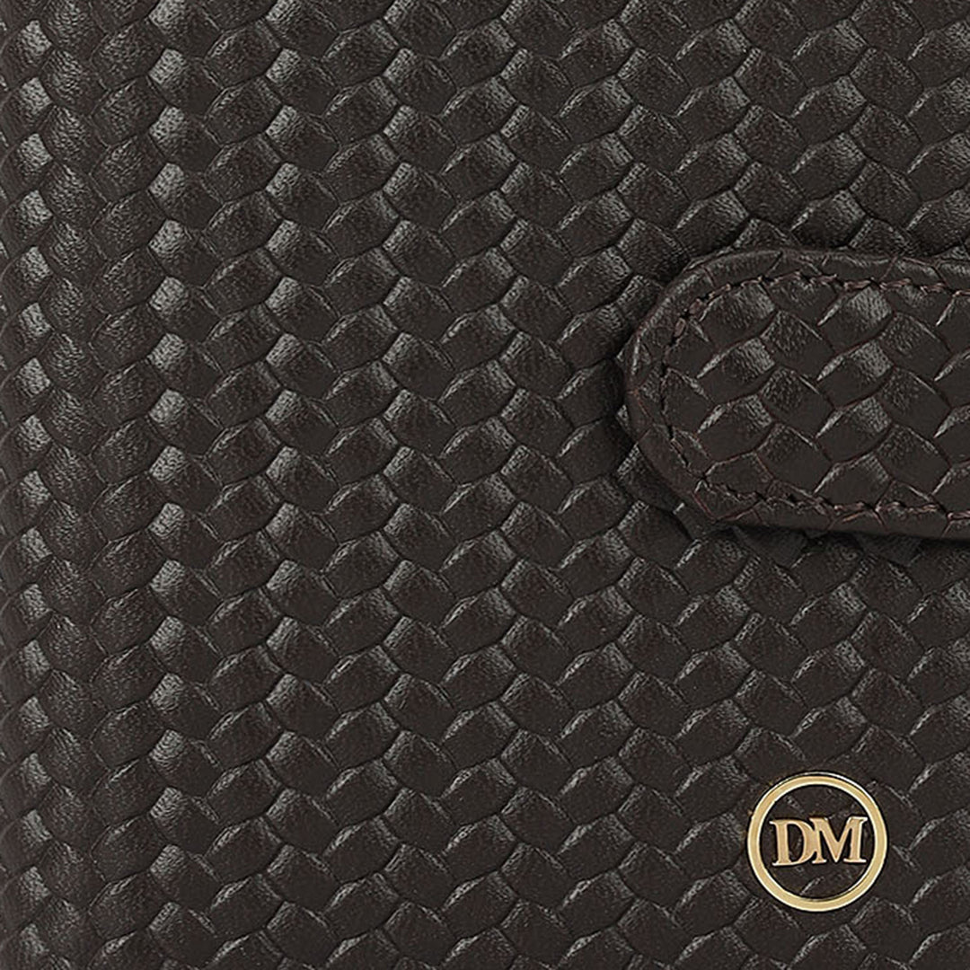 Multi Slot Leather Card Case - Brown