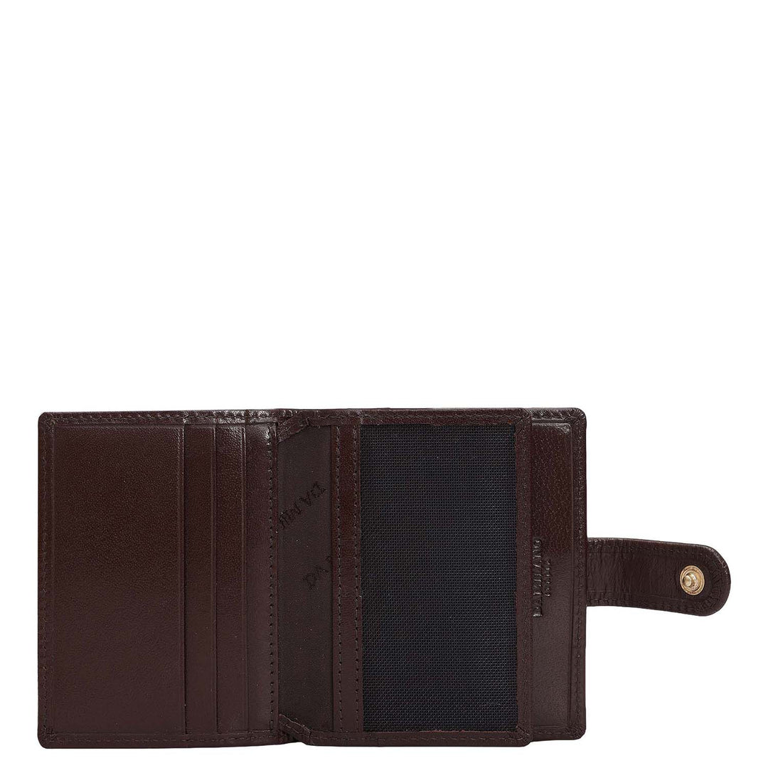 10 Slots Leather Card Case - Brown