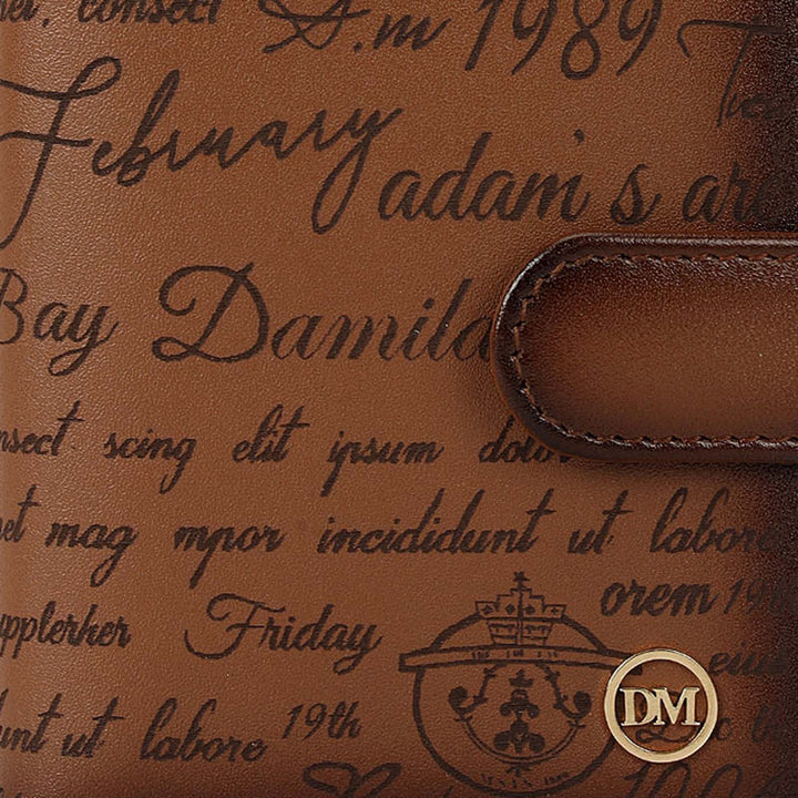 Multi Slot Leather Card Case - Cognac