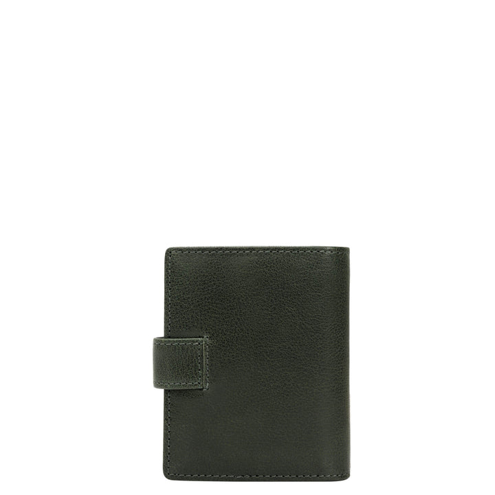 Multi Slot Leather Card Case - Petrol Green