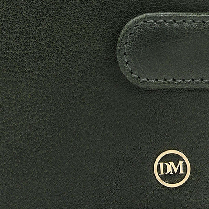 Multi Slot Leather Card Case - Petrol Green