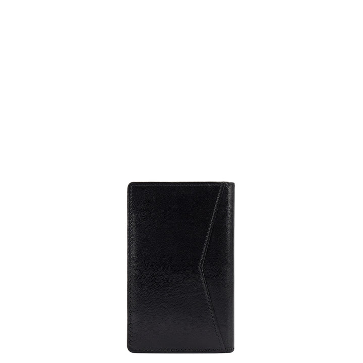 Multi Slot Leather Card Case - Black
