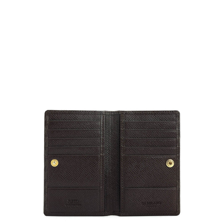 13 Slots Leather Card Case - Chocolate
