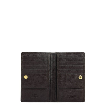 13 Slots Leather Card Case - Chocolate