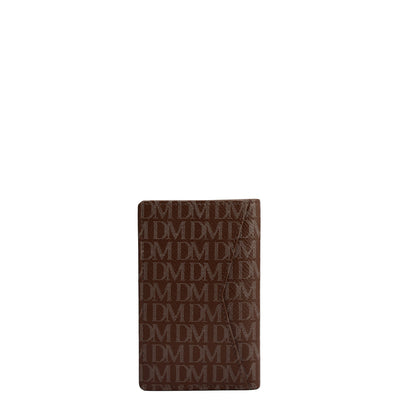 6 Slots Leather Card Case - Date