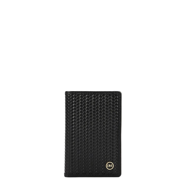 Multi Slots Leather Card Case - Black
