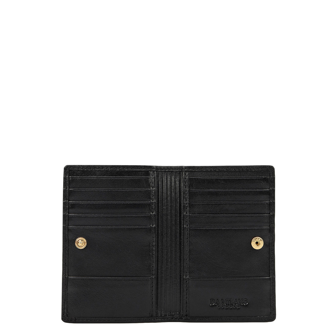 Multi Slots Leather Card Case - Black