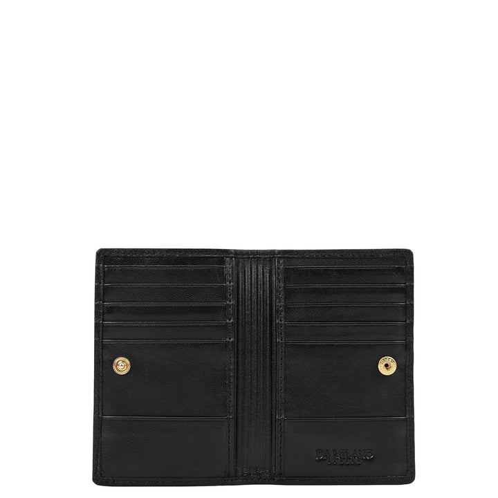 Multi Slots Leather Card Case - Black