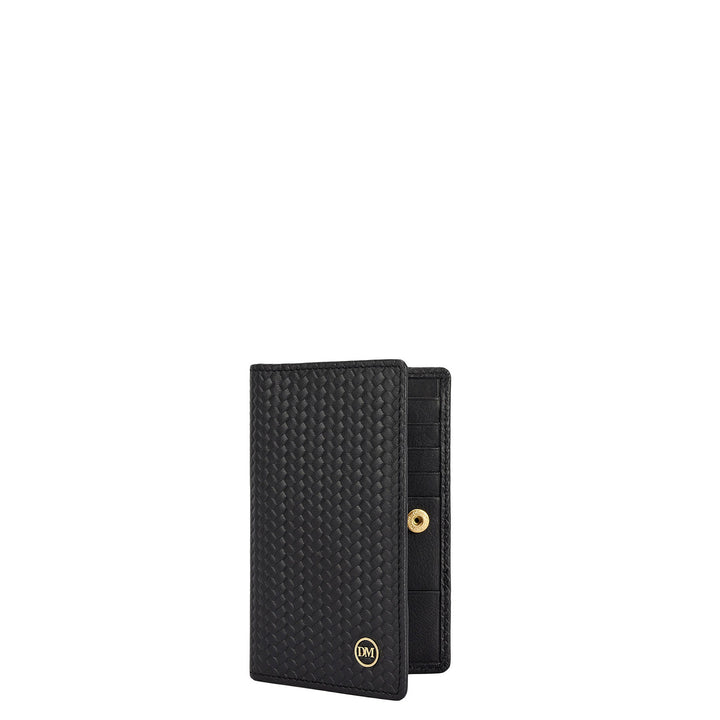 Multi Slot Leather Card Case - Black