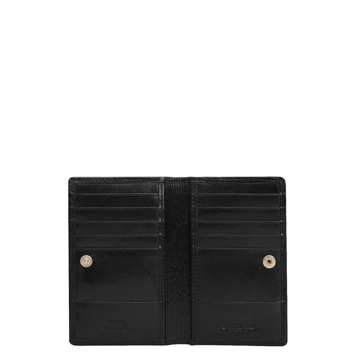 10 Slots Leather Card Case - Black